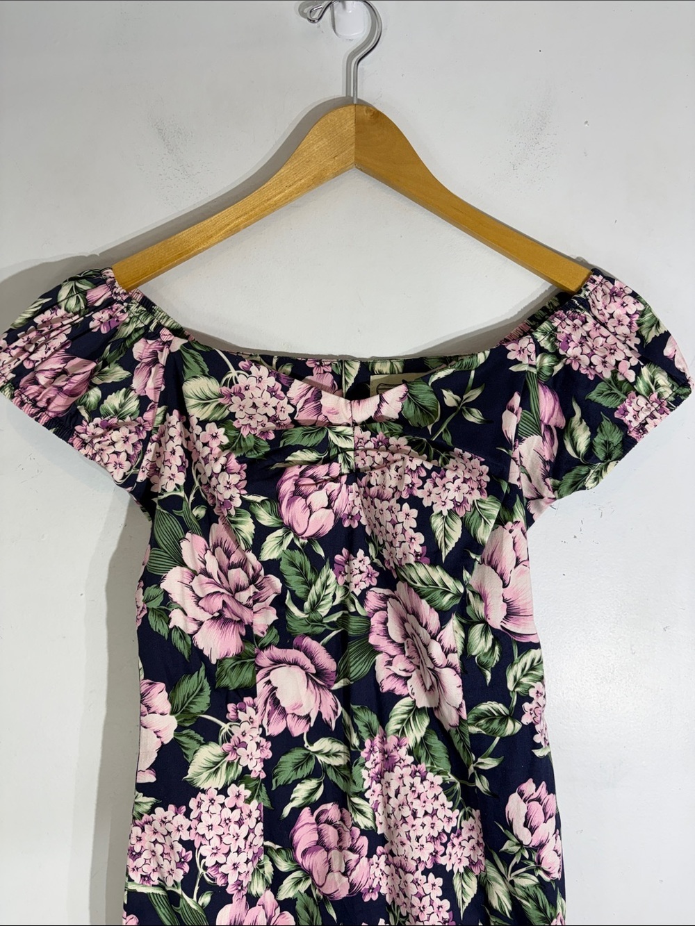 Collectif London Floral Bodycon Dress Retro Rockabilly 50s Stretch Cotton small - Picture 10 of 11